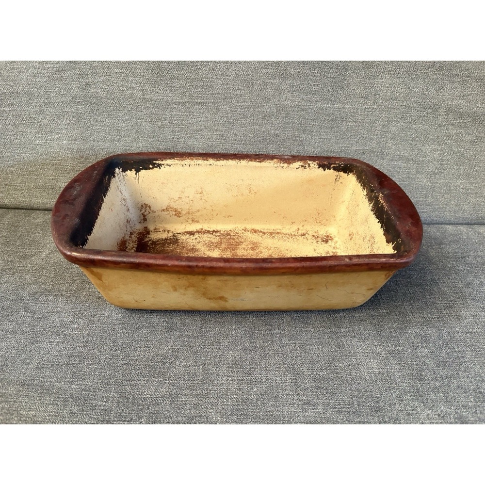 The Pampered Chef USA Rectangular Stoneware Baker Bread Pan Dish 078